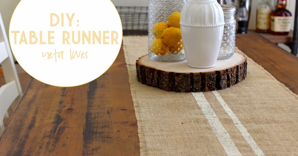 neta loves DIY table runner